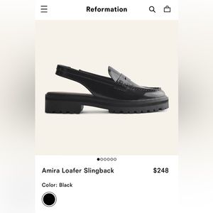 Reformation Amira Loafer Slingback